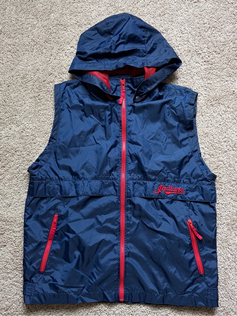 Vintage Cleveland Indians Windbreaker Vest